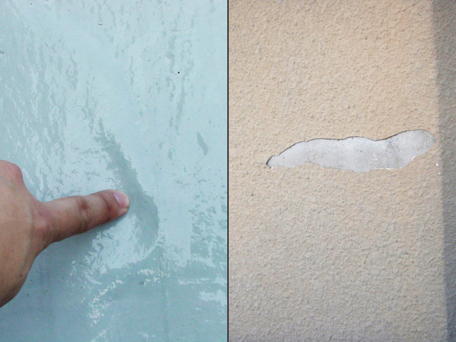 塗膜膨れ・塗料剥離